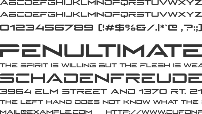 Tron Ares font preview