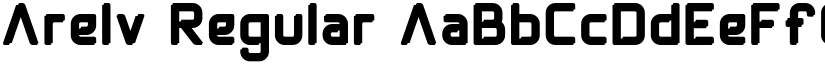 Arelv Regular font