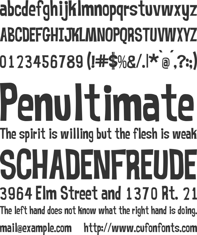 Astroblast Title Card font preview