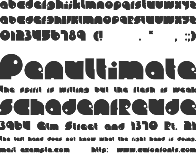 Lein Bold font preview