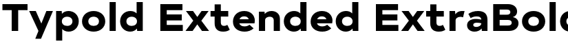 Typold Extended ExtraBold font