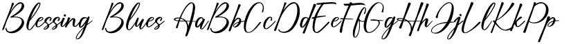 Blessing Blues font