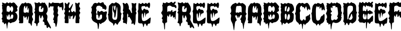 Barth Gone Free font