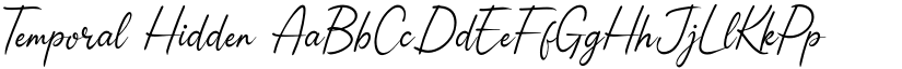 Temporal Hidden font download