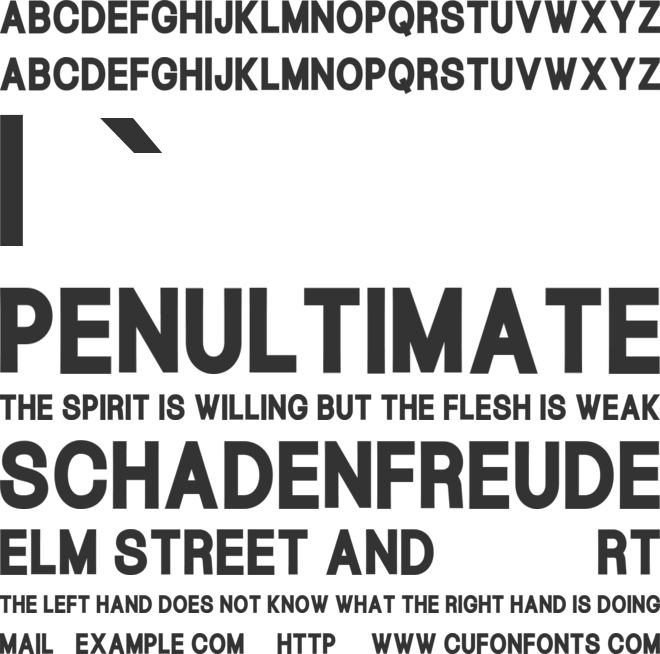 AC Blockline font preview