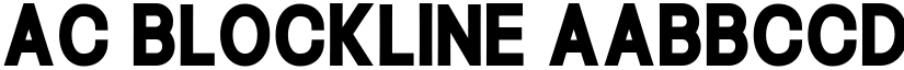 AC Blockline font download