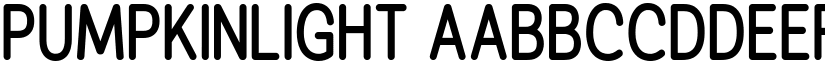 Pumpkinlight font