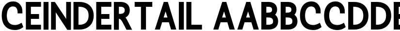 Ceindertail font
