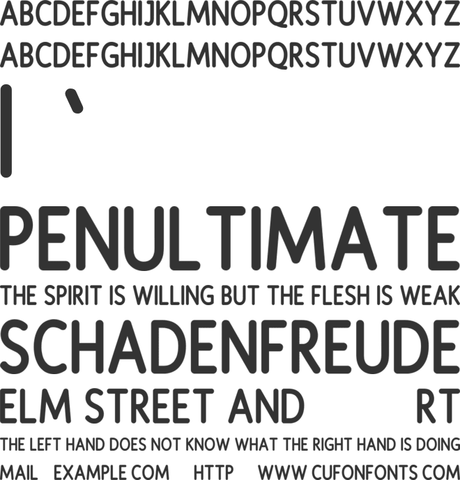 Sparkpink font preview