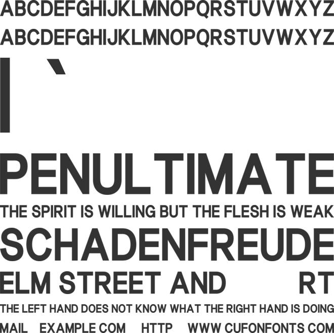 Haunterush font preview