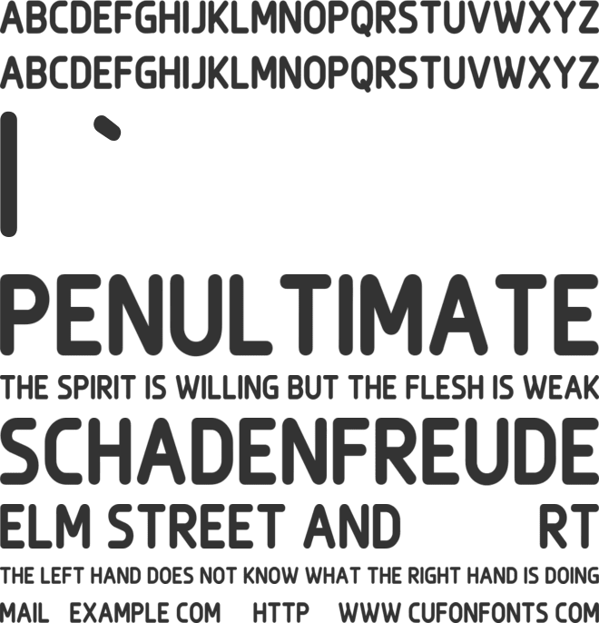 Spookvine font preview