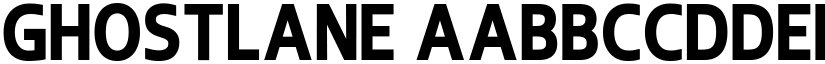 Ghostlane font