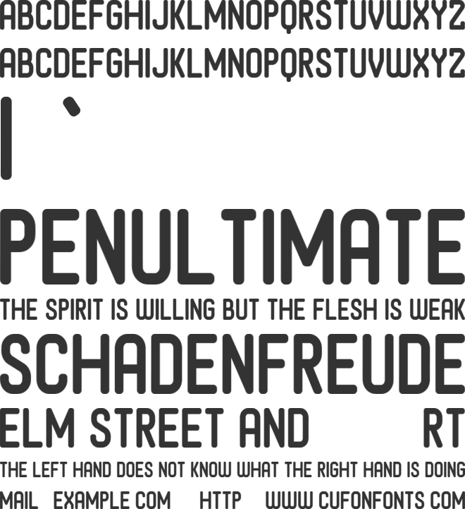 Hallowink font preview