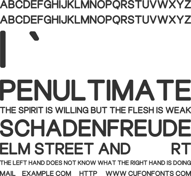 Sugarpine font preview