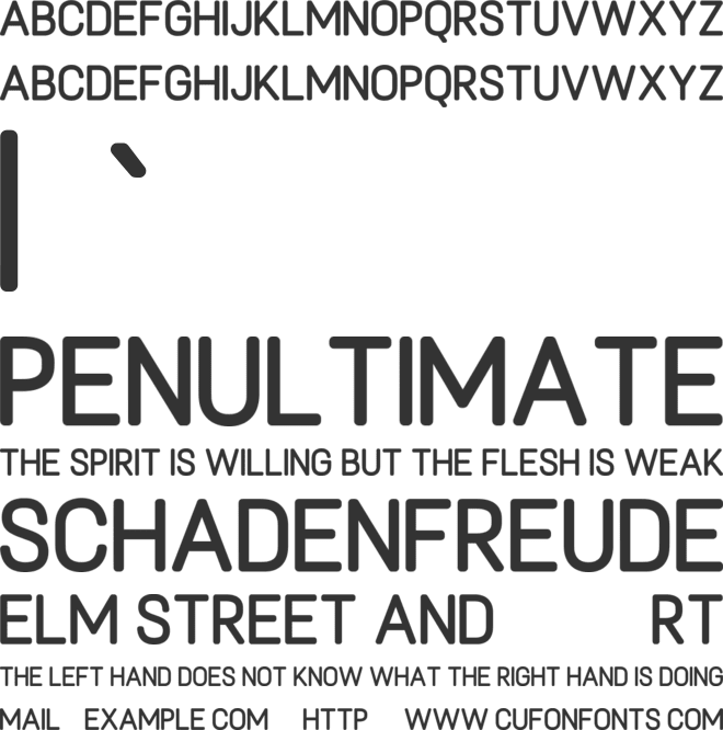 Frostberry font preview