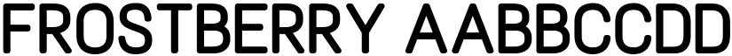 Frostberry font