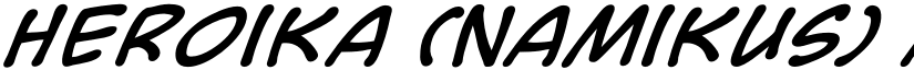 Heroika (Namikus) font