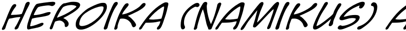 Heroika (Namikus) font