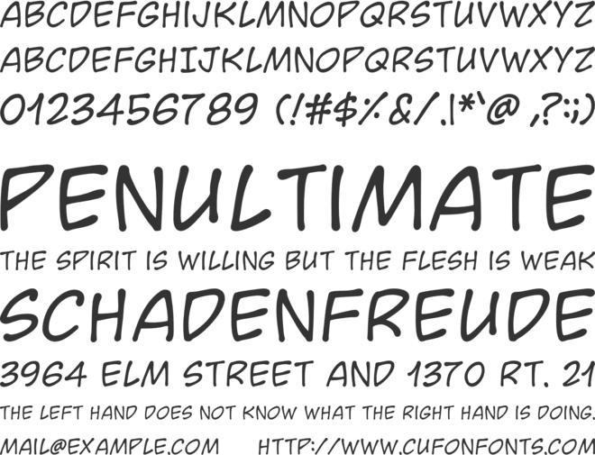 Heroika (Namikus) font preview