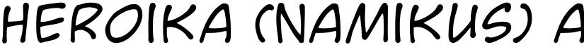 Heroika (Namikus) font