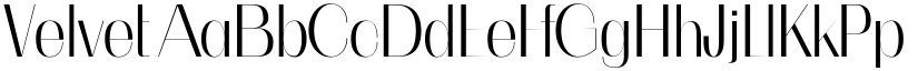 Velvet font download