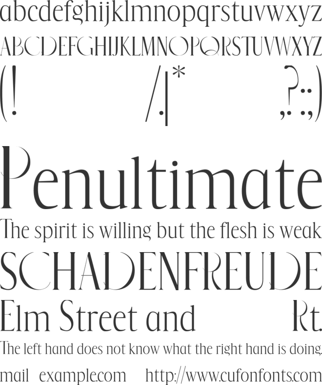 QUEKIDA font preview