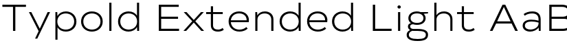 Typold Extended Light font