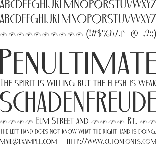 Decophile font preview