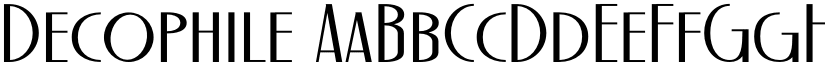 Decophile font