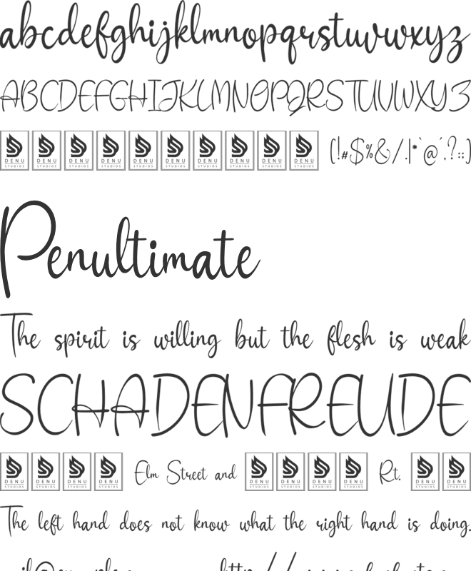 Lossifanya font preview