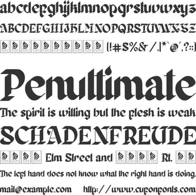 Zaiwo Nobles font preview