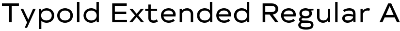 Typold Extended Regular font