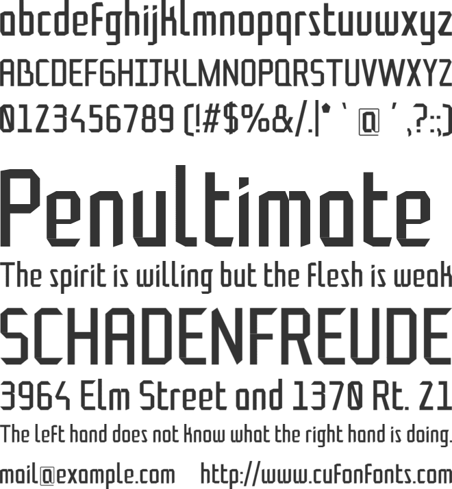 Foldit font preview