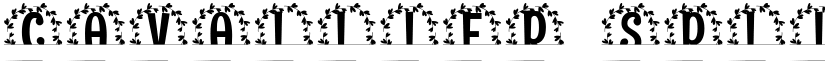 Cavallier Split Monogram font