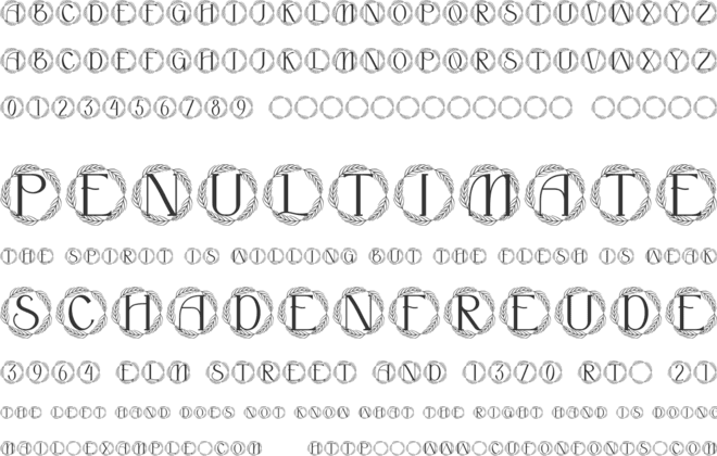 Imperium Monogram font preview