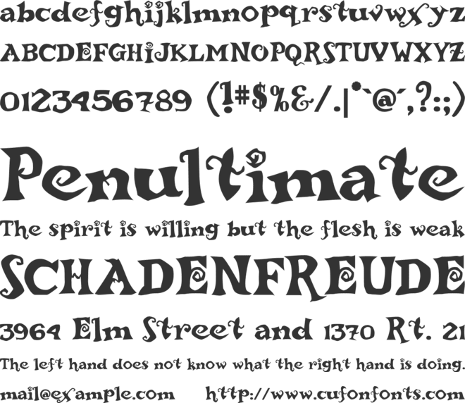 TiempoMagico font preview