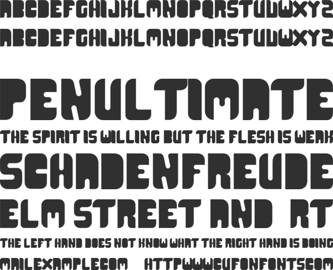 CR21 Type font preview