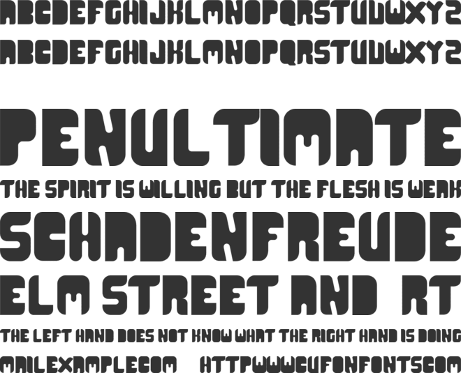 CR21 Type font preview