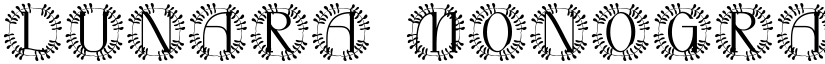 Lunara Monogram font download