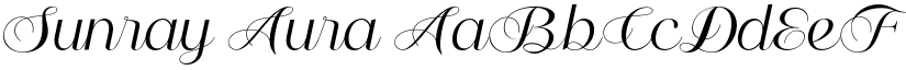 Sunray Aura font