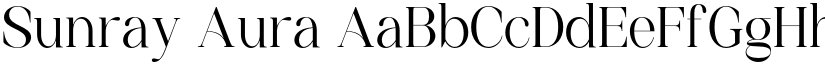 Sunray Aura font download
