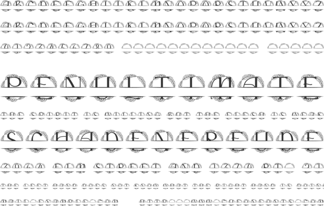 Imperium Split Monogram font preview