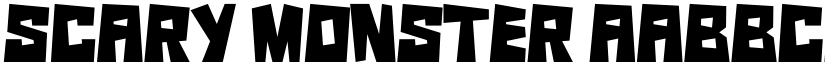 Scary Monster font download