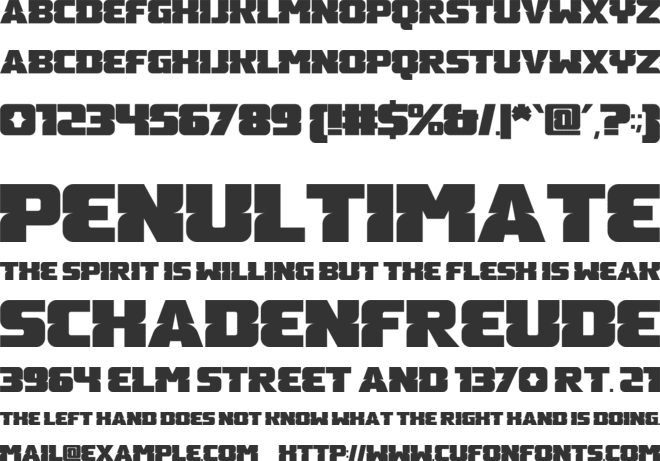 Momster font preview