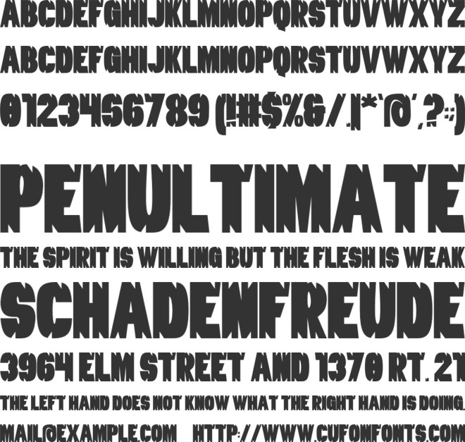 Witch Haunted font preview