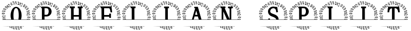 Ophelian Split Monogram font