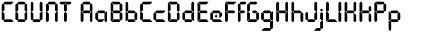 COUNT font