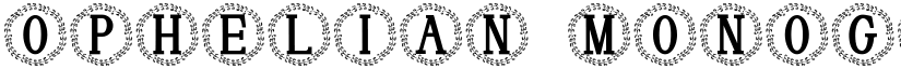 Ophelian Monogram font