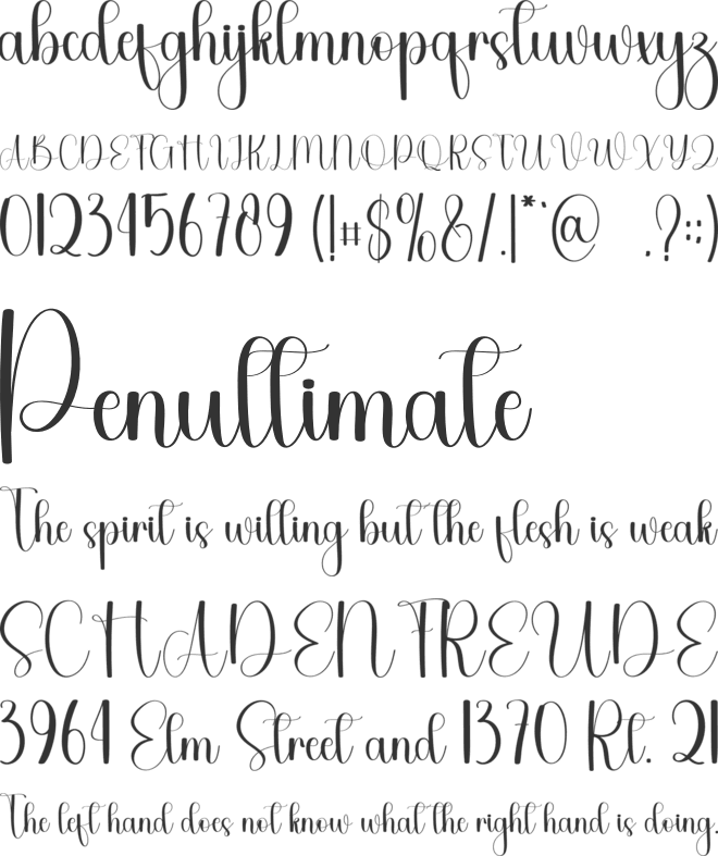 Awesome Signature font preview