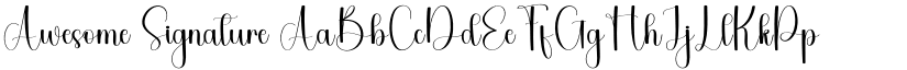 Awesome Signature font